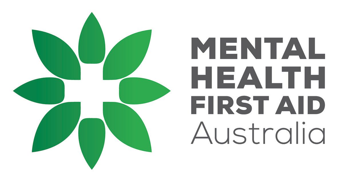 Mental Health First Aid Australia Green Flower Star Logo